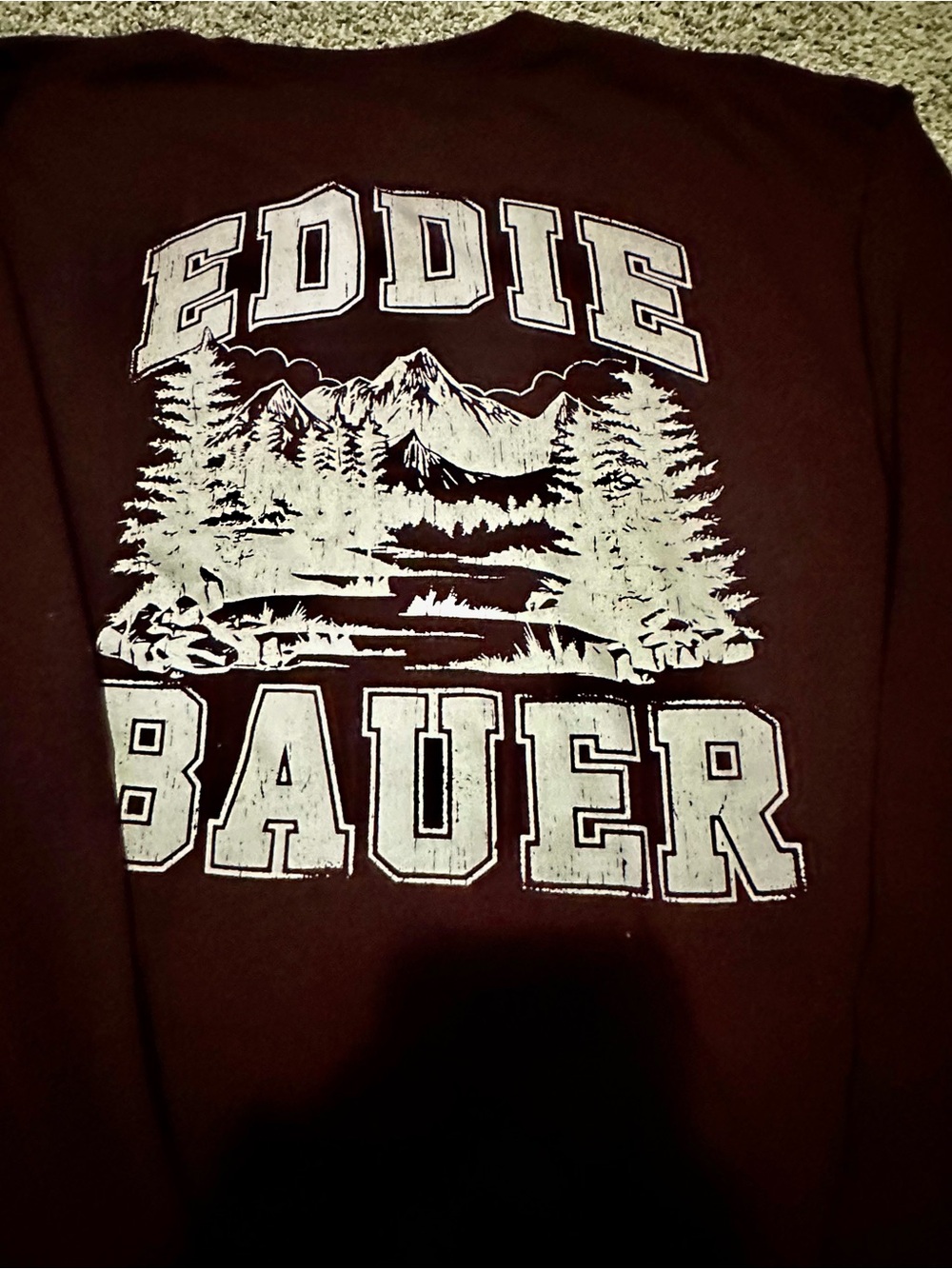 Eddie Bauer Dark Maroon long sleeve NWOT